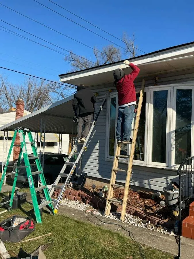 Restoration crew performing exterior repair in South Ogden